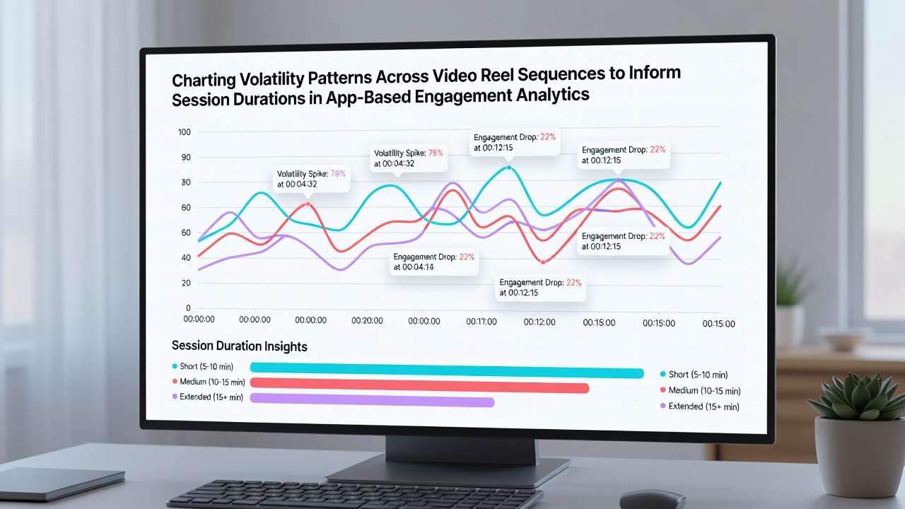 Graph illustrating session duration recommendations derived from volatility pattern analysis in app environments