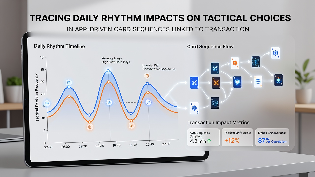 Data visualization of time-of-day impacts on card sequence choices and secure payment verification steps